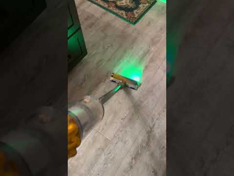 Use of the Dyson v15S detect submarine vacuum cleaner