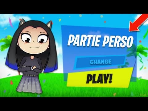 LIVE sur FORTNITE PARTIE PERSO | Bientôt Noël  ! | FIGHT | DEFILER | Retour du SKIN VEINARDE🌙