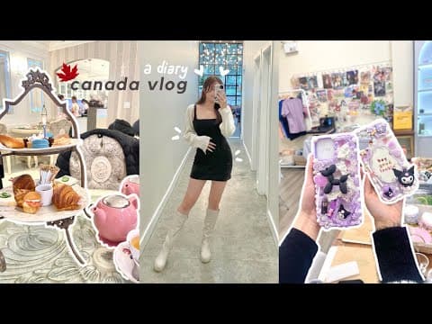 vancouver, canada vlog 🍁 | what i eat, decorating phones, arcade 🕹
