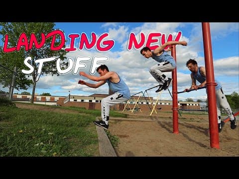 Training NEW Parkour/ Freerunning TRICKS!