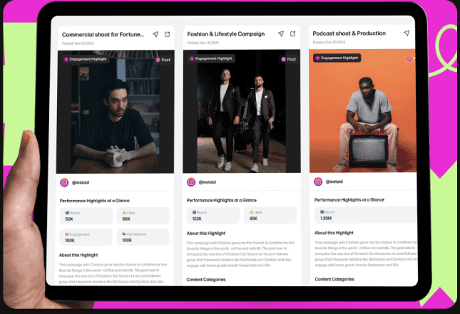 A Creatorland profile bringing creator work together