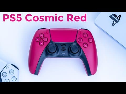PS5 Cosmic Red DualSense Controller - Quick Look