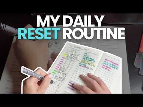 Daily Planning Reset: The Routine That Doesn't Make Me Anxious (Mid-Summer Edition)