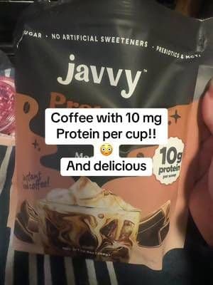 So @Javvy Coffee has made PROTEIN COFFEE!!! Yummy! You are getting 10 mg of protein each serving plus whatever else is added like Milk!! #proteincoffee #javvyprotein #coffee #tiktokshopblackfriday #tiktokshopcybermonday