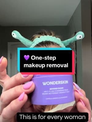 POV: You finally found a cleansing balm that removes EVERYTHING without destroying your skin barrier 💜 @Wonderskin Beyond Clean cleansing balm removes waterproof mascara, foundation, SPF, sweat, all gone in one step. Lazy girl skincare just got an upgrade. #tiktokshopmemorialday #summervibes #weeklydeals #dealsforyoudays