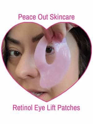 ✨ Hooded eyes? Crow’s feet? Fine lines? These @Peace Out Skincare Retinol Eye Lift Patches have become one of my favorite little self-care treatments. The 360° biocellulose patches hug your entire eye area while retinol, peptides, and hyaluronic acid help smooth the look of fine lines, hydrate, and leave your under-eyes looking brighter and more refreshed. Perfect before an event or whenever your eyes need a little extra love. 💖👀 #tiktokmademebuyit #PeaceOutSkincare #RetinolEyePatches #EyePatches #MatureSkin