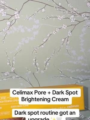 Celimax Pore + Dark Spot Brightening Cream features skincare ingredients including niacinamide and tranexamic acid for a brighter, more even-looking complexion. K-beauty stays tempting me. 😍 #Celimax #KoreanSkincare #DarkSpotCare #BrighteningSkincare #TikTokShop