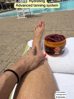 This tanning gel blew up on TikTok last summer for a reason ☀️🔥 Everybody was chasing that deep bronze glow without looking orange 👀 Carroten Intensive Tanning Gel is all over my FYP again and I finally understand the hype. Carrot oil + coconut oil Water-resistant formula Golden shimmer glow Ultra hydrating feel Perfect for pool days, beach trips, vacations, and tanning season 🌴✨ The girls on TikTok were NOT gatekeeping this one last year 😭 Would you try the viral tanning gel from Greece? ☀️ #bronzeglow #pooldayessentials #tanningtok #summerglowup #tiktokmademebuyit