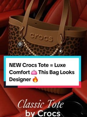 The NEW @Crocs Classic Tote is giving effortless luxury. Lightweight, waterproof, and fully customizable with Jibbitz — it’s the bag that looks designer but feels like comfort. Perfect for travel days, coffee runs, or your daily flex. Tap the shopping bag to grab it while it’s still on sale for #Croctober . ... #Crocs #CrocsTote #Croctober #TikTokMadeMeBuyIt #luxurylifestyle