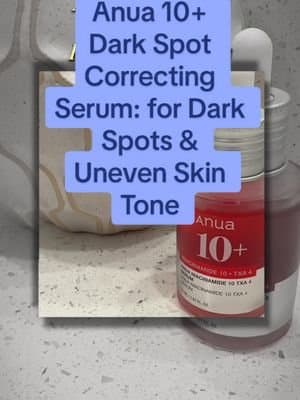 Anua 10+ Dark Spot Correcting Serum Fades dark spots, evens skin tone, and brightens your complexion. Formulated with 1