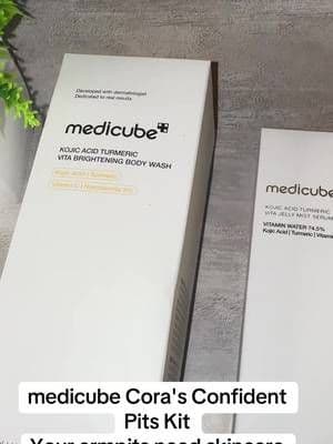 We have products for our face, legs, and hair, so why are the underarms getting ignored? 👀 medicube's Cora's Confident Pits Kit brings multiple underarm-care products together in one routine. 💛 #Medicube #UnderarmCare #BodySkincare #KoreanSkincare #TikTokShop