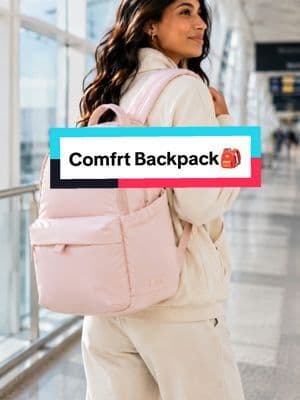 A clean everyday backpack with the space and organization you need—without the bulky look. Pick the color that fits your style. #backpack #travelbag #comfrt #schoolbag #tiktokshopbacktoschool