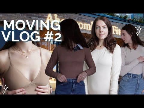 MOVING VLOG 2: Abercrombie Haul 2021 & donating a bunch of clothes