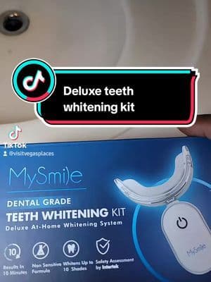 At home whitening kit. @MySmile_US #tiktokmademebuyit #mysmile #teeth #foryourpage #tiktokshop #tiktok #shopping #fyp #viralvideo #mysmileteethwhiteningkit