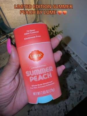 My favorite scent by @Lume Deodorant! 🍑🍑 #lumepeach #DealsForYouDays #SummerWins #SummerVibes #TikTokShopCreatorPicks
