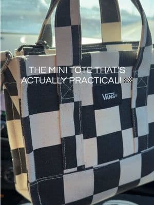 The perfect grab-and-go bag does exist. 🖤🤍 This @vans Lil Pergs Checkerboard Tote can be worn as a tote or crossbody and is perfect for errands, concerts, school pickup, travel, and everyday essentials. Cute, lightweight, and easy to style with everything. #Vans #dealsforyoudays #tiktokshopcreatorpicks #summerwins #dfyd