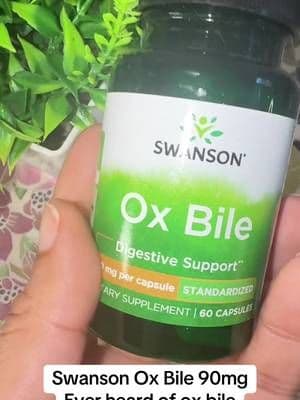 Swanson's Ox Bile supplement comes in a 90mg capsule format. It's a specialized digestive supplement worth discussing with a healthcare professional before use. #Swanson #OxBile #DigestiveSupplements #SupplementEducation #TikTokShop