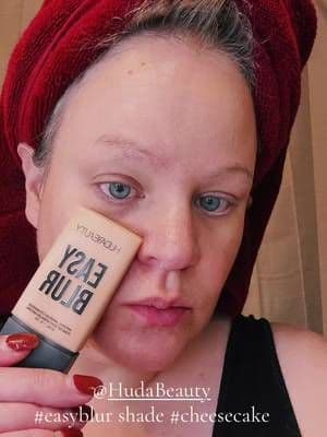 The new #viral @Huda Beauty #foundation !!! If you were on the fence about buying it, this is the perfect way to test it out! #hudabeauty #easyblur #foundationreview #trendingproduct #viralproducts #viralmakeup #tiktokmademebuyit #tiktokshop #blackfriday #blackfridaydeals #blackfridaysale #blackfridayearlydeals