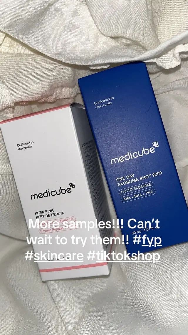 Canโt wait to try these from medicube!! Hoping to age backwards!! #fyp #skincare #tiktokshop #genx #over40