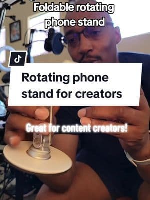 The perfect rotating phone stand for content creators. #ttsacl #create #techthisout #tiktokmademebuyit #tiktokshopsummersale #phone #tiktokshopmemorialday #content