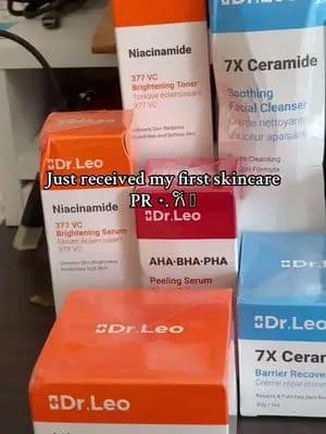 They sent me their entire line of products??!! Thank you Dr.Leo ❤️❤️ #drleo #skincare #glassskin #prpackage #prunboxing