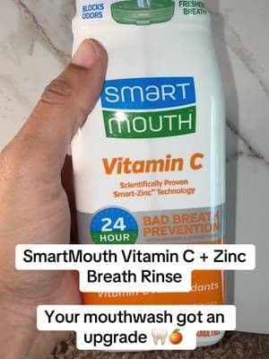 SmartMouth combines an activated breath rinse with Vitamin C and Zinc in one easy oral-care step. 🍊✨ Fresh-mouth routine, upgraded. #SmartMouth #BreathRinse #OralCare #FreshBreath #TikTokShop