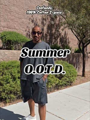 100% cotton summer two piece for men #TikTokCreatorSearchInsightsIncentive #summervibes #tiktokshopdealsforyoudays #fathersdaygiftideas #coofandy