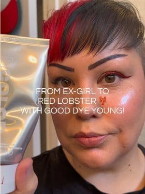 Dyeing my hair with @Good Dye Young from EX-Girk to Red Lobster ❤️ This bold red hair transformation was such a fun change and the color turned out super vibrant and glossy! #gooddyeyoung #haircolorchange #grwm #tiktokshopsparkcreator #tiktokshopcreatorpicks