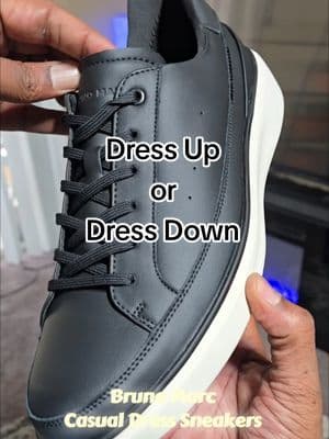 These versatile casual dress sneakers are perfect for formal workdays or a dress-down night out with the guys. 👟👔✨ @BRUNO MARC #tiktokshopstockup #brunomarc #sneakers #style #fashion