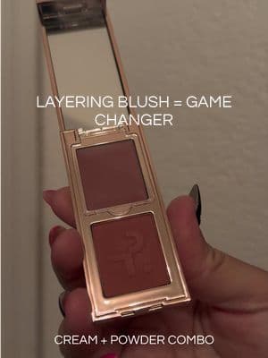 If your blush fades fast, try layering cream and powder blush 👀 this @Patrick Ta Beauty mini blush duo blends seamlessly into the skin, gives a natural radiant glow, and actually lasts all day. Perfect for soft glam, everyday makeup, and busy mornings. #patrickta #softglammakeup #greenish #blushroutine #tiktokshopsparkcreator