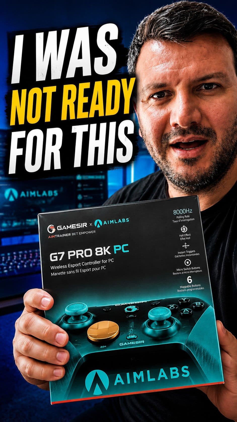 I wasn’t ready for this controller…
I tested the GameSir G7 Pro 8K PC x Aimlabs Edition, and the first thing that surpr