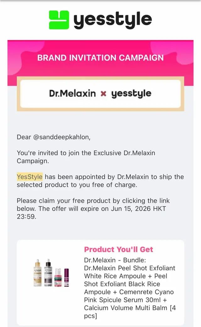 @YesStyle @YesStyleInfluencers @Dr.Melaxin #skincareroutine #skin #pr #gifted #canada