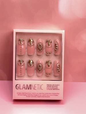 These Athenian Gold @Glamnetic nails are giving soft luxury, feminine, romantic, and effortless. The gold detailing makes them look so expensive and polished in seconds. They’re @Ulta Beauty exclusive and on sale right now so I would not wait on these. #tiktokshopmothersday #pressonnails #nailtok #tiktokshopcreatorpicks #creatorsearchinsights