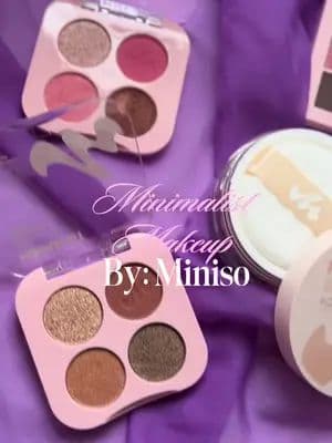 Sabías que miniso lanzó su línea de maquillaje?💖Bonito,práctico y accesible ✨me encanta😻🩷 #minisomakeup #maquillajeminiso #minisominimalist #minisofm @For_Me @Miniso Mx #publicidad