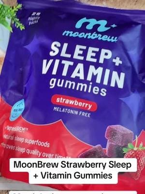 MoonBrew Strawberry Sleep + Vitamin Gummies combine essential vitamins and minerals in a melatonin-free gummy made for your nighttime wellness routine. ๐ #MoonBrew #SleepGummies #NighttimeRoutine #WellnessRoutine #TikTokShop