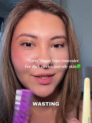 @tarte cosmetics , Tarte shape tape matte concealer gives full coverage with a soft matte finish that stays all day. controls shine, blurs imperfections, and covers dark circles without sliding or creasing. perfect for oily or combo skin and flawless glam ✨ #tarteshapetape #shapetapematte #tiktokshopbeauty #fullcoverageconcealer #viralbeauty