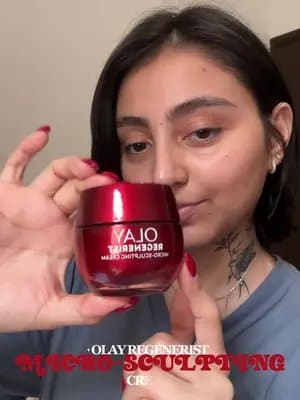 #ad #olayugc Thank you Olay for gifting me the Regenerist Micro-Sculpting Cream. First impressions: rich yet lightweight texture, smooth application, and instant hydration. I’m adding this into my daily routine to help support firmer-looking, more hydrated skin over time. @Olay Skin Care @chimeable