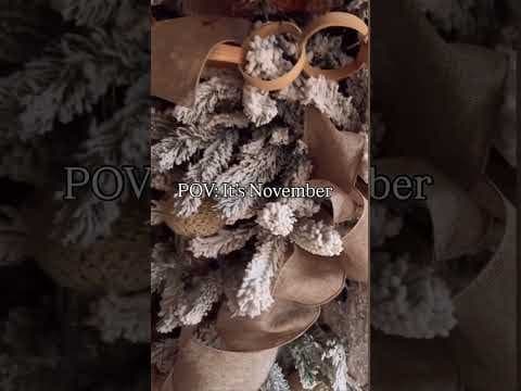 POLL! When are you putting up your tree? 9ft of thick flocked goodness has arrived at our home