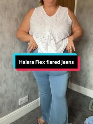 Are they jeans or jeggings???? @Halara Wardrobe #tiktokmademebuyit #dealdrops #halarajeans #halarauk #halara #halaraflex #denim #halaradenim #flaredjeans #flared #fyp