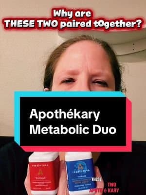 Two bottles, two different wellness focuses. 🌿💙 The @Apothékary Metabolic Duo pairs Sugar Kick, formulated to support