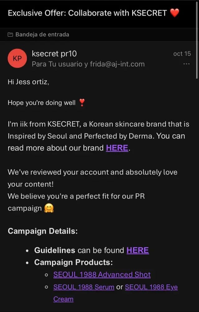 #colaboraciones #prpackageunboxing #prpackage #ksecret #seoul1988 @KSECRET GLOBAL @ksecret_influencer