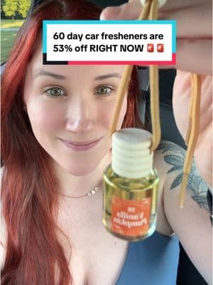 Guys the viral 60 day car fresheners are less than $5 right now! Not only do they smell amazing but for 53% off you can score them for yourself and your family! Grab these before they sell out by clicking the orange cart below ⬇️ @CE Craft Company #creatorsearchinsights #tiktokshopfinds #tiktokshopforcreators #carfreshener #viral