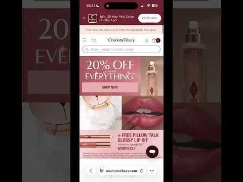 #AD ✨ Charlotte Tilbury has 20% OFF 💄#MagicBeautyStars #CharlotteTilbury