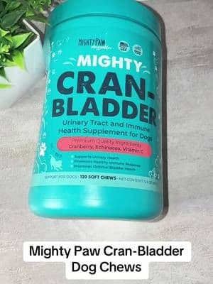 Mighty Paw Cran-Bladder Chews are a vet-formulated urinary and bladder support supplement made specifically for dogs. And they come in an easy soft-chew format. 🐾 #MightyPaw #DogSupplements #DogWellness #PetCare #TikTokShop