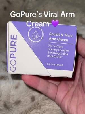 Thank you @Gopure π #tiktokshop #gopure #armcream #skincare