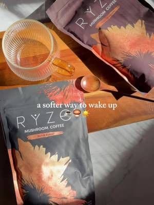 Didn’t think mushrooms in my coffee would be my thing, but here we are! I’ve been in my “ryze and shine” era and it’s ac