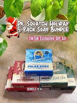Holiday gifting made easy 🎄✨ @Dr. Squatch brought back their iconic Holiday 5-Pack — only on TikTok Shop! Tap the cart to grab yours while it’s still on sale + free shipping! 🎁🧼 #drsquatch #mensgrooming #mensgifts #holidaygiftguide #TikTokShopHolidayHaul
