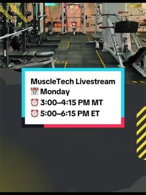 MuscleTech is getting its own dedicated LIVE! 💪🔥 I’ll be featuring 6 different @MuscleTech products and giving each on