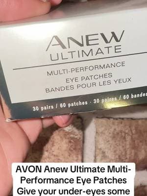 AVON Anew Ultimate Multi-Performance Eye Patches are designed to help hydrate delicate under-eye skin and temporarily smooth the appearance of dryness-related fine lines. A little pampering for your skincare routine! 💛 Add yours to your cart! #AVON #AnewUltimate #UnderEyePatches #EyeCareRoutine #TikTokShop