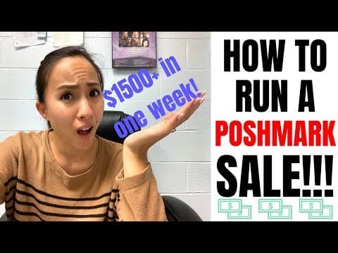 How to Run a Poshmark and eBay Sale!